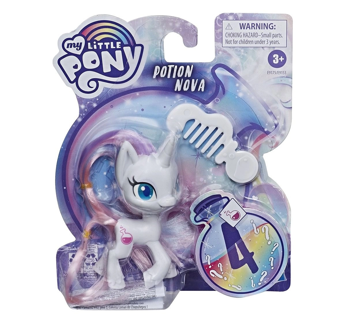 My Little Pony Applejack Potion Pony Figure-3-Inch Orange Pony Toy with Brushable Hair, Comb, and 4 Surprise Accessories for age 3Y+