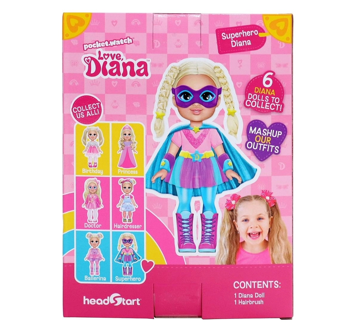 Love Diana 6" Superhero Mini Doll for age 3Y+