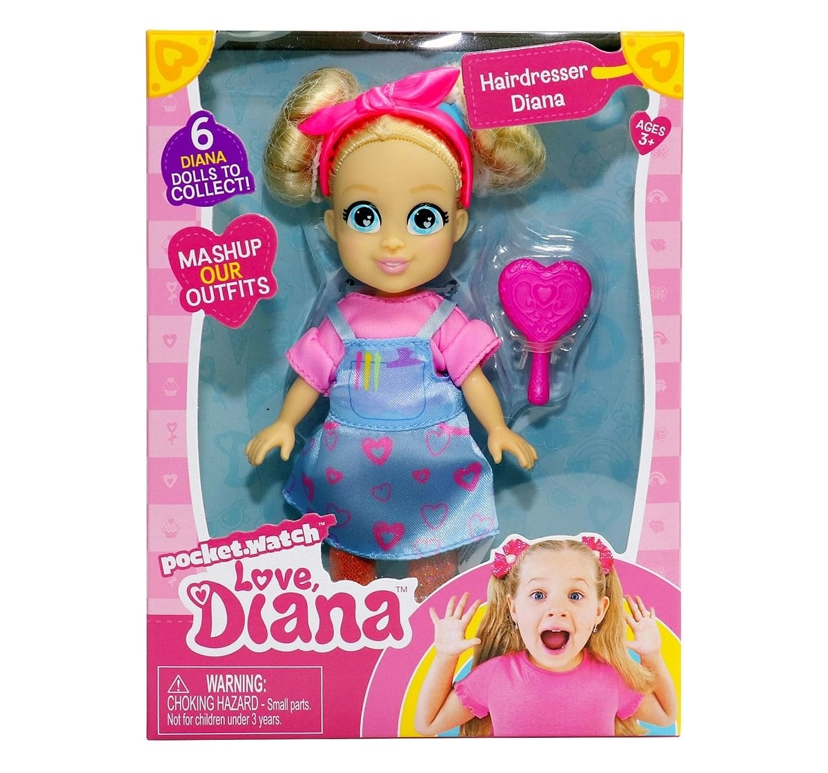 Love Diana 6" Hairdresser Mini Doll for age 3Y+