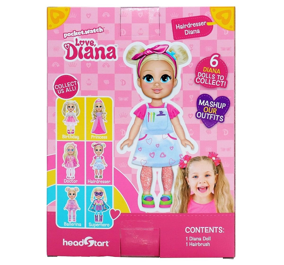 Love Diana 6" Hairdresser Mini Doll for age 3Y+