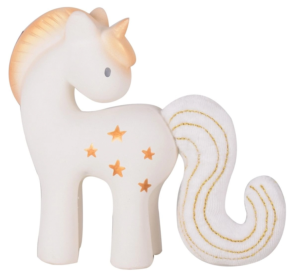Shining Stars Unicorn Rattle with Crinkle tail for Kids age 0M+