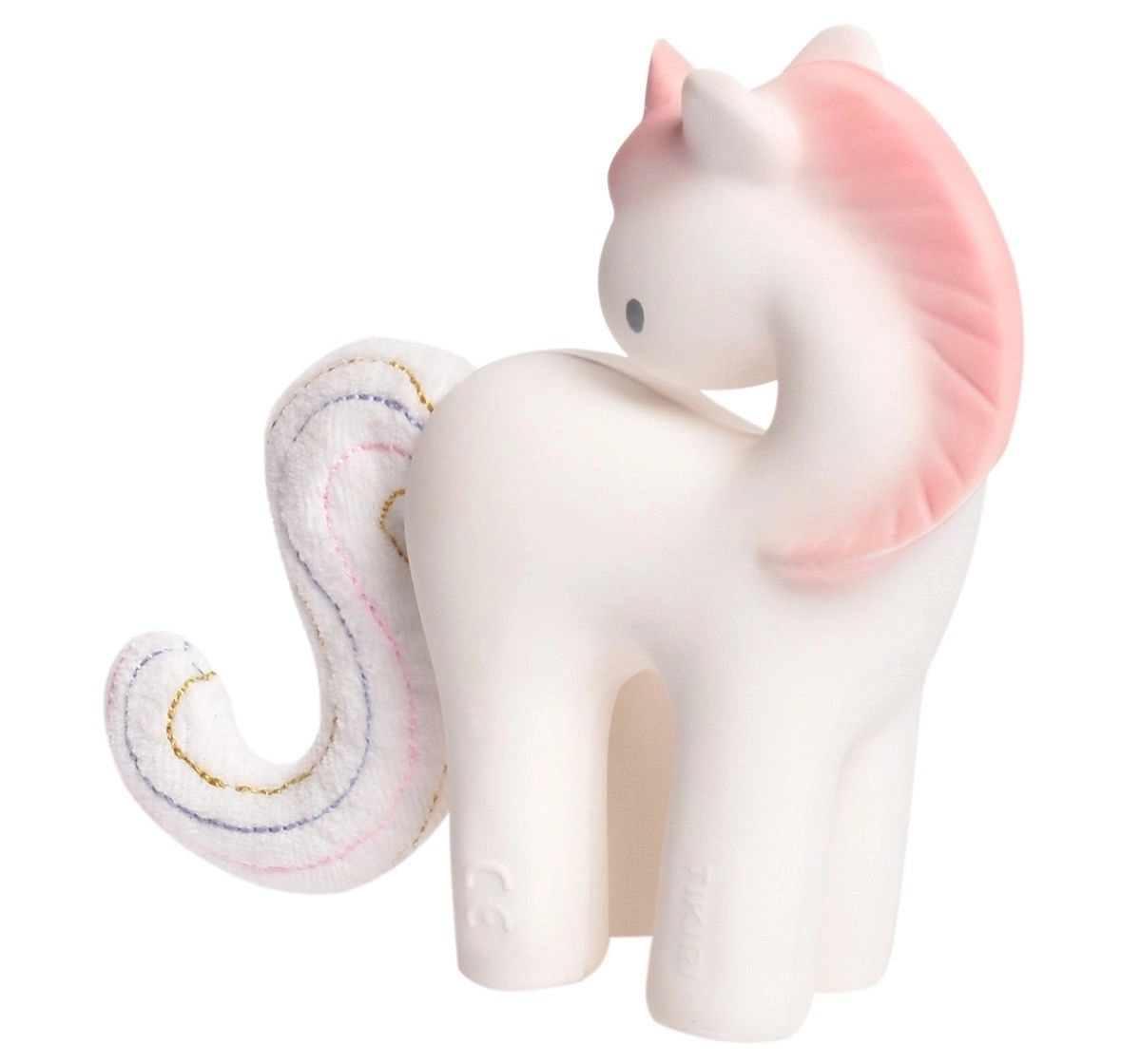 Cotton Candy Unicorn Rattle with Crinkle tail for Kids age 0M+