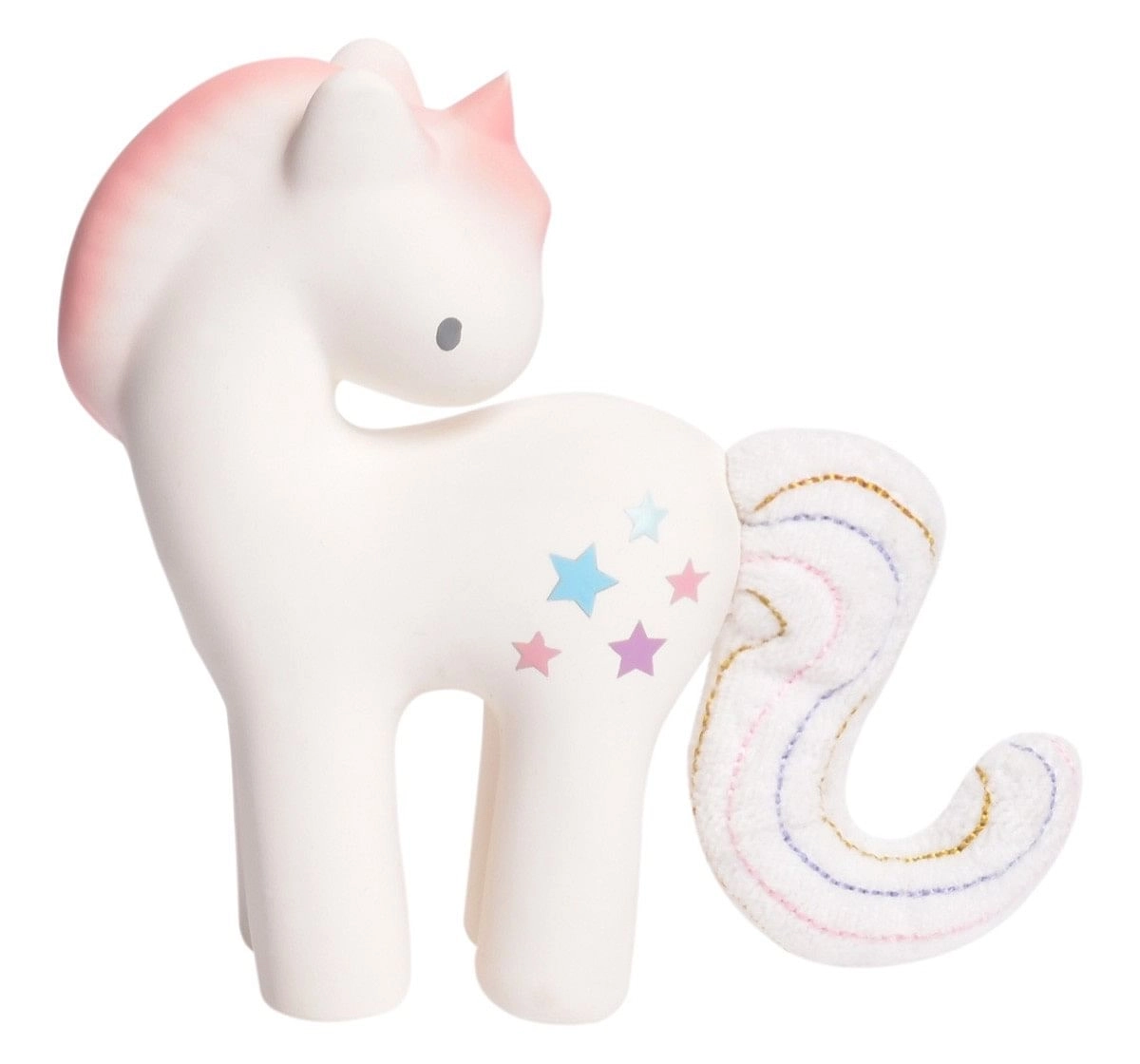 Cotton Candy Unicorn Rattle with Crinkle tail for Kids age 0M+