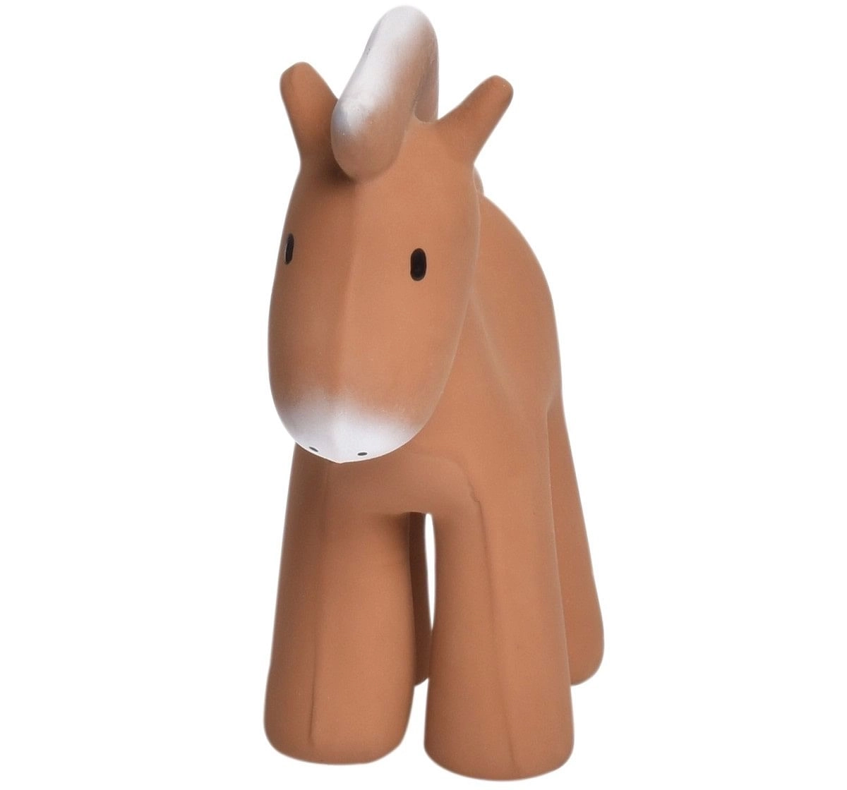 Tikiri Toys Horse Natural Rubber Rattle & Bath Toy, 0M+ (Multicolor)