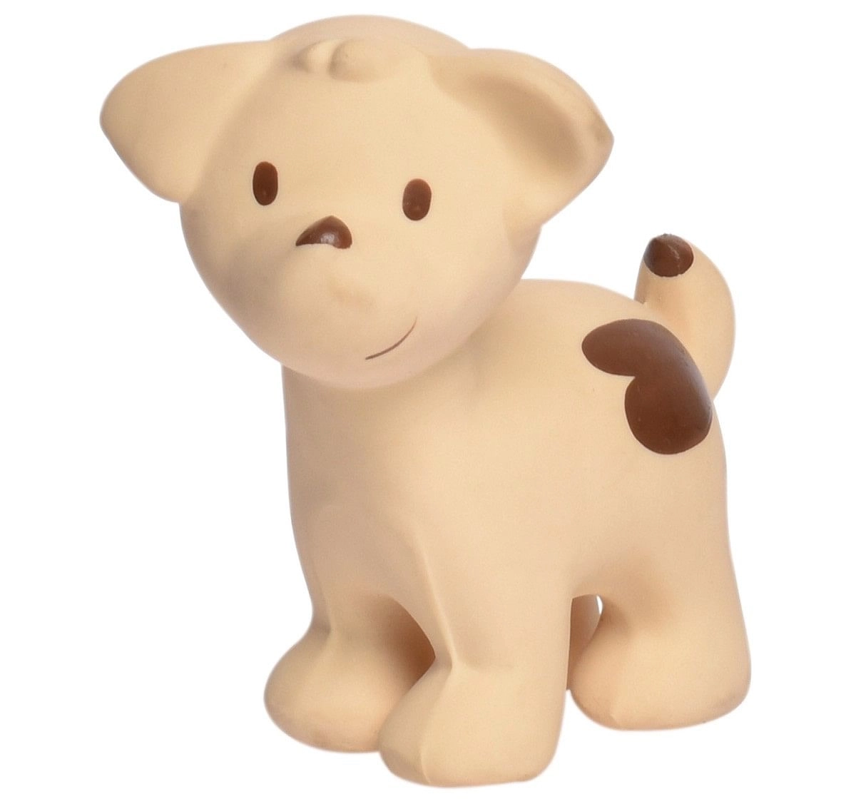 Tikiri Toys Puppy Natural Rubber Rattle & Bath Toy, 0M+ (Multicolor)