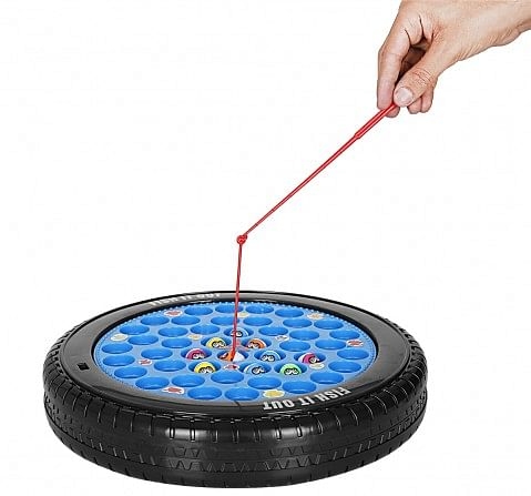 Youreka Blue Fishing Game - Musical Rotating, Multicolor, 3Y+