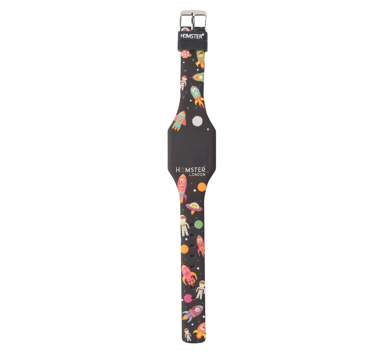 Hamster London Silicon Space Rocket Digital Watch For Kids, Orange, 3Y+