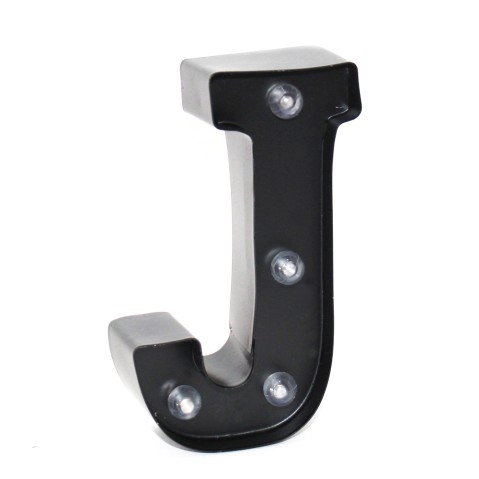 Hamster London Alphabet J Led Light Black