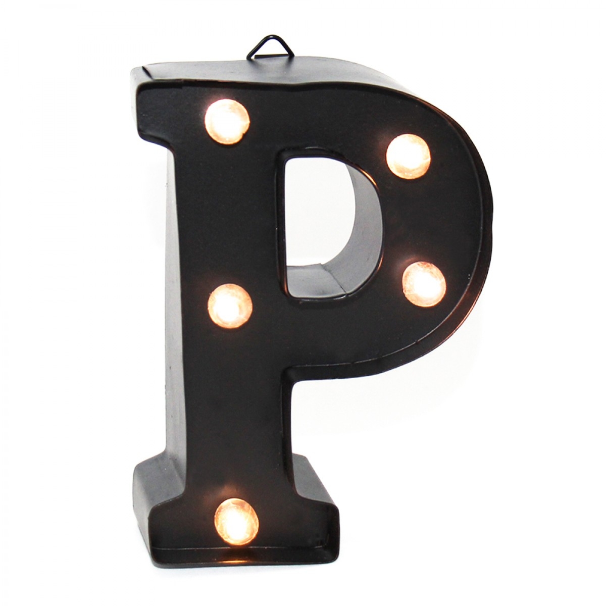 Hamster London Alphabet P LED Light Black