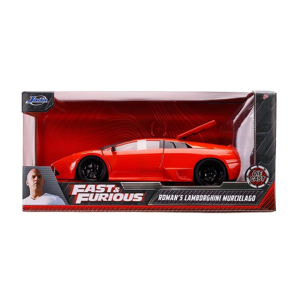Fast & Furious 1:24 - Lamborghini Murcielago LP640 for Kids age 8Y+, Orange