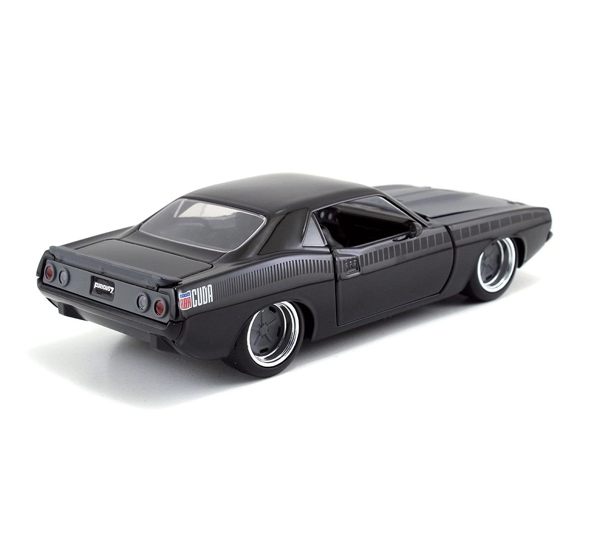 Fast & Furious 1:24 - 1973 Plymouth Barracuda for Kids age 8Y+, Black