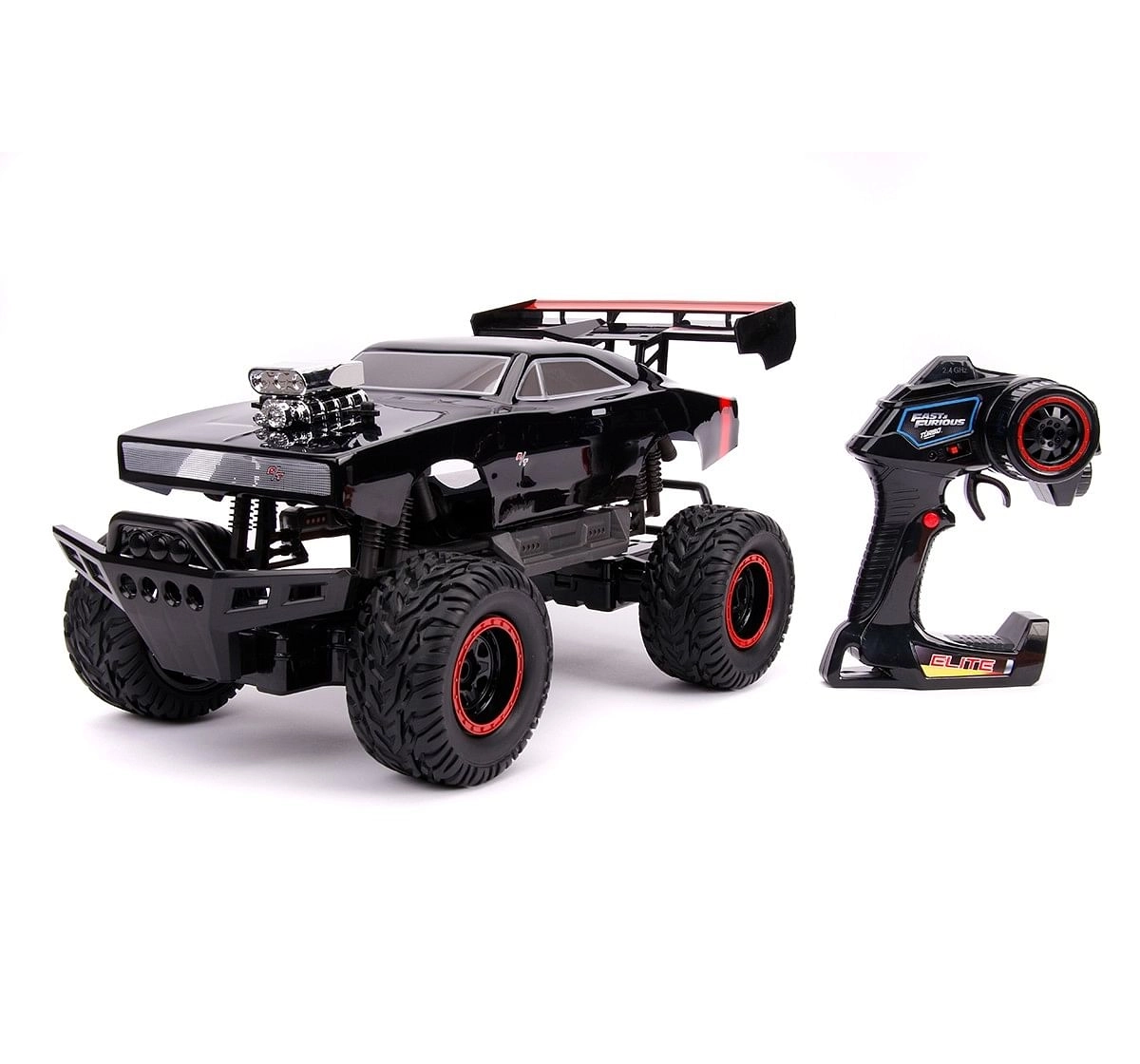 Fast & Furious 1:12 R/C - Elite Off-Road 1970 Dodge Charger (Offroad) for Kids age 8Y+, Black