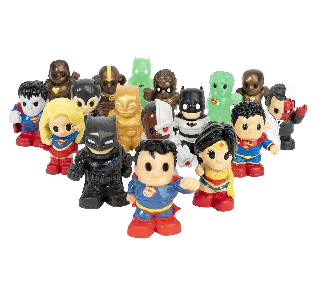 Ooshies XL  6Pcs Super Girl, Superman, Armoured Batman, Wonder Woman, Bronze Shazam , 5Y+ (Multicolor)