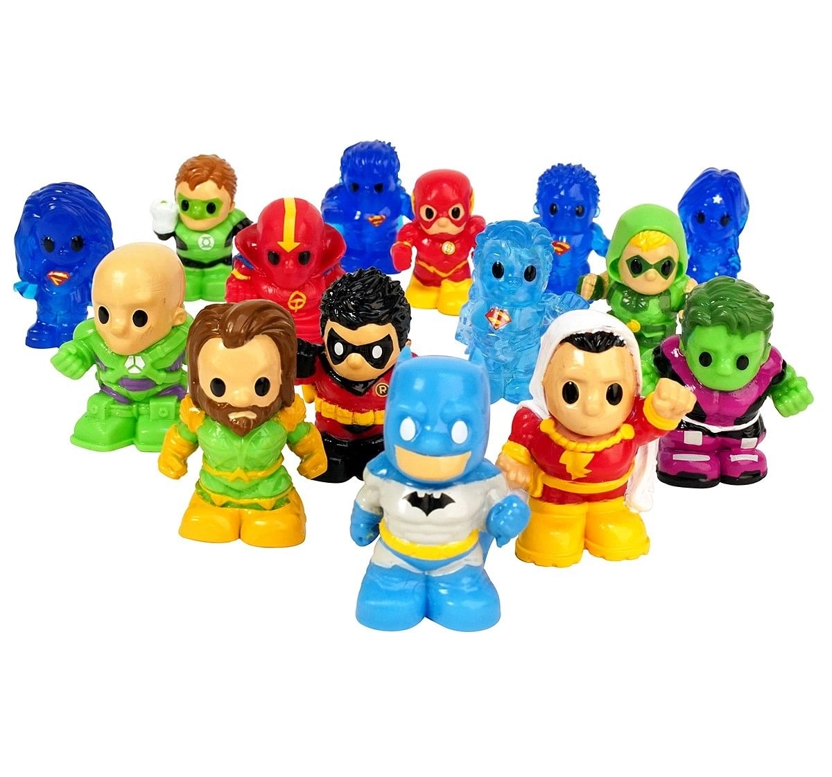 Ooshies XL  6Pcs Super Girl, Superman, Armoured Batman, Wonder Woman, Bronze Shazam , 5Y+ (Multicolor)