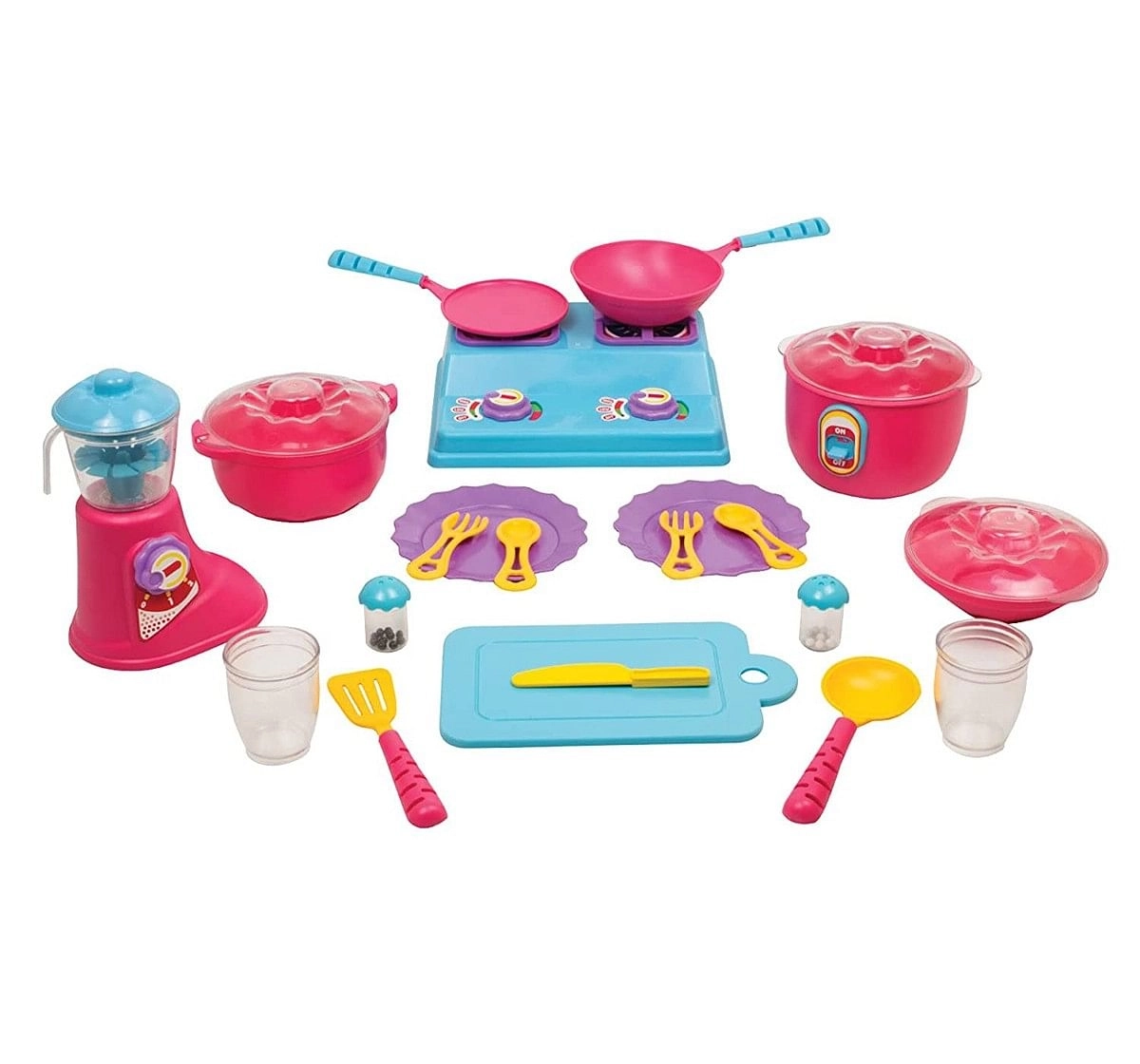 Giggles Complete Kitchen Set Plastic Multicolour 3Y+