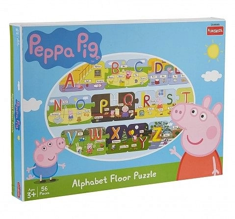 Funskool Peppa Pig Alphabet Floor Puzzle, 2Y+ (Multicolor)