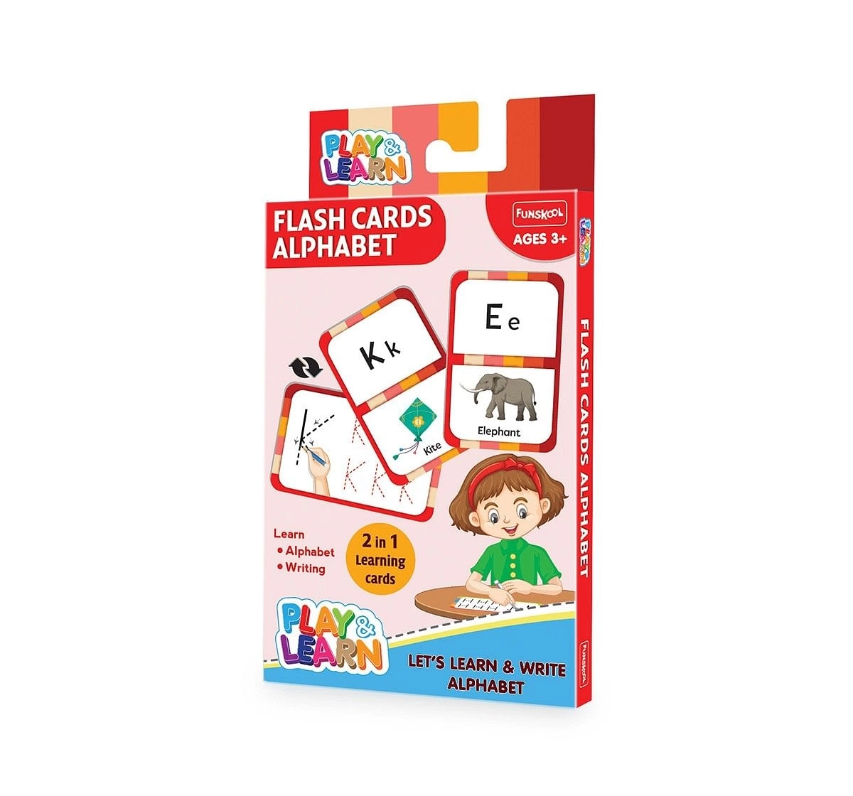Play & Learn Flash Cards Alphabet - Let'S Learn And Write Alphabets, 2Y+ (Multicolor)