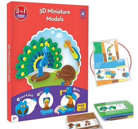 Imagimake 5-In-1 Awesome Craft Kit, 4Y+ (Multicolor)