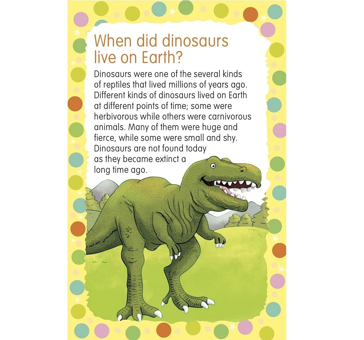 OM Books 99 Question & Answers Dinosaurs Flash Cards Multicolour 5Y+