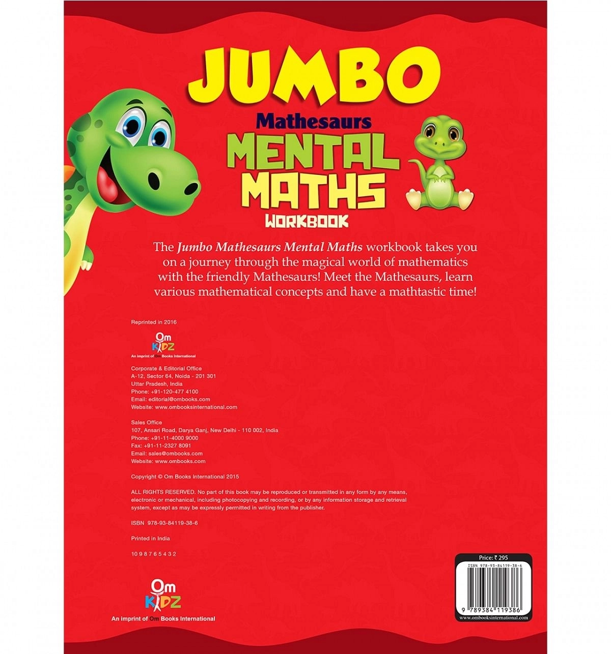 Mental Math : Jumbo Mathesaurs Mental Math Activity Workbook, 128 Pages Book, Paperback