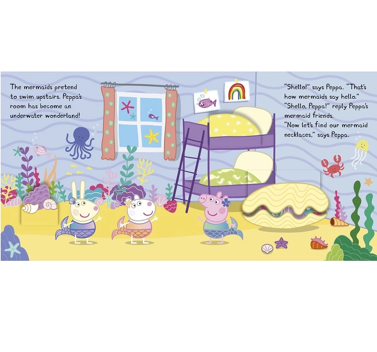 Peppa Pig Peppa's Mermaid friends Soft Cover Multicolour 3Y+