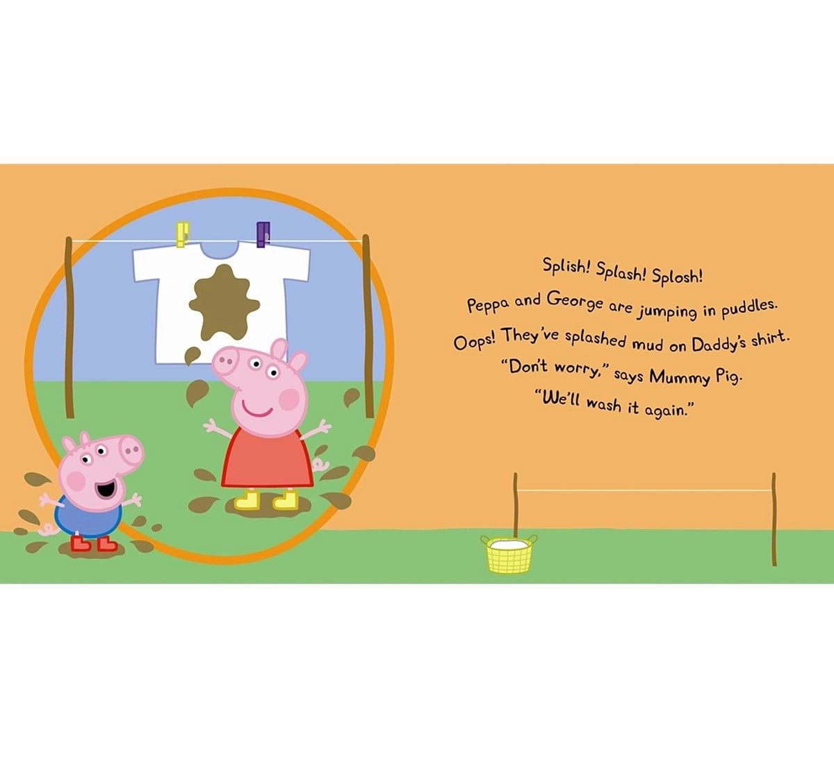 Peppa Pig Peppa's Washing Day Soft Cover Multicolour 3Y+