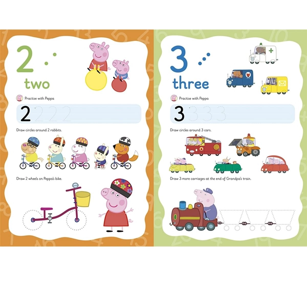 Peppa Pig Practise with Peppa Wipe Soft Cover Multicolour 3Y+