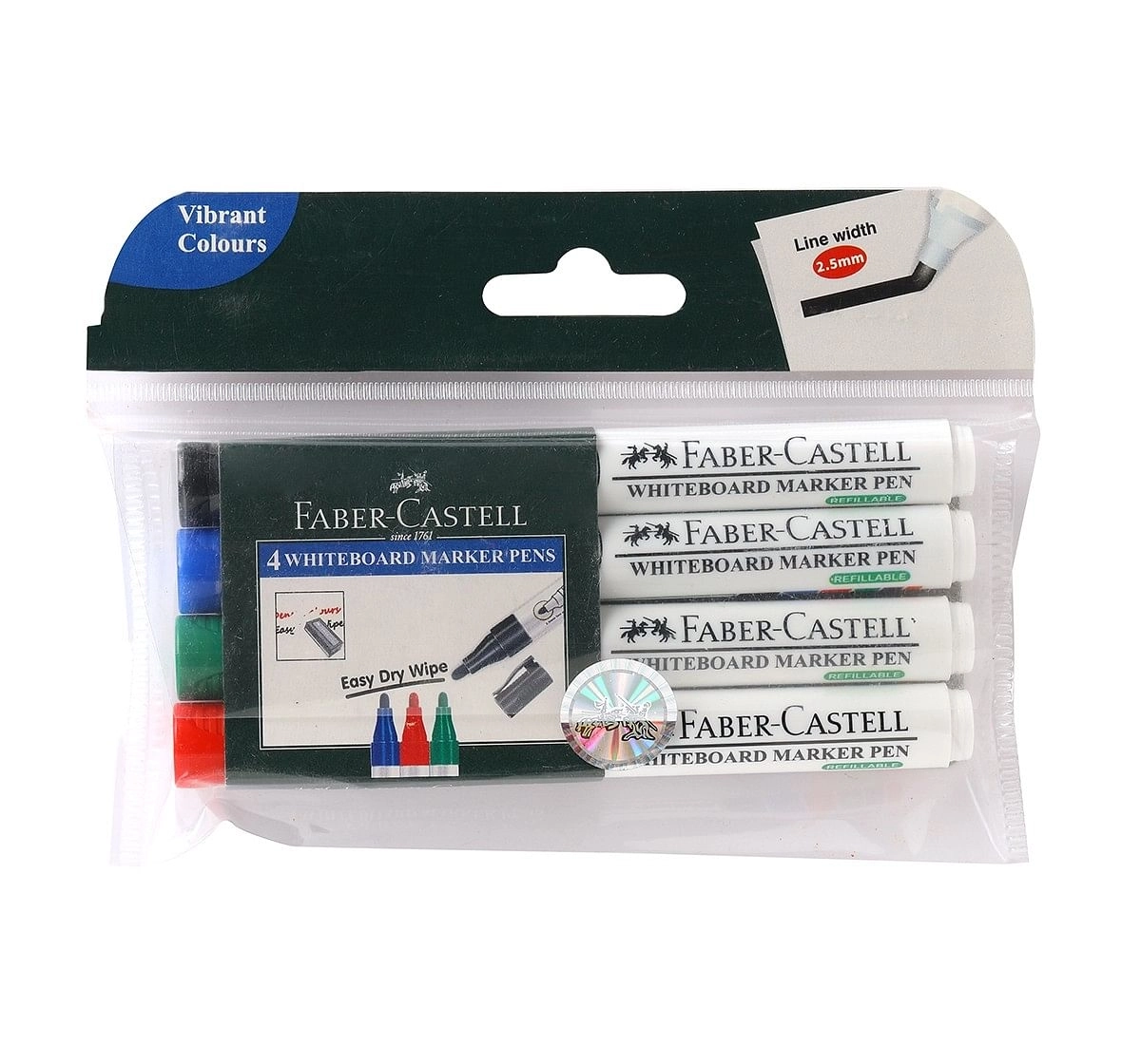 Faber-Castell 155404-whiteboard marker pen set of 4, 18Y+