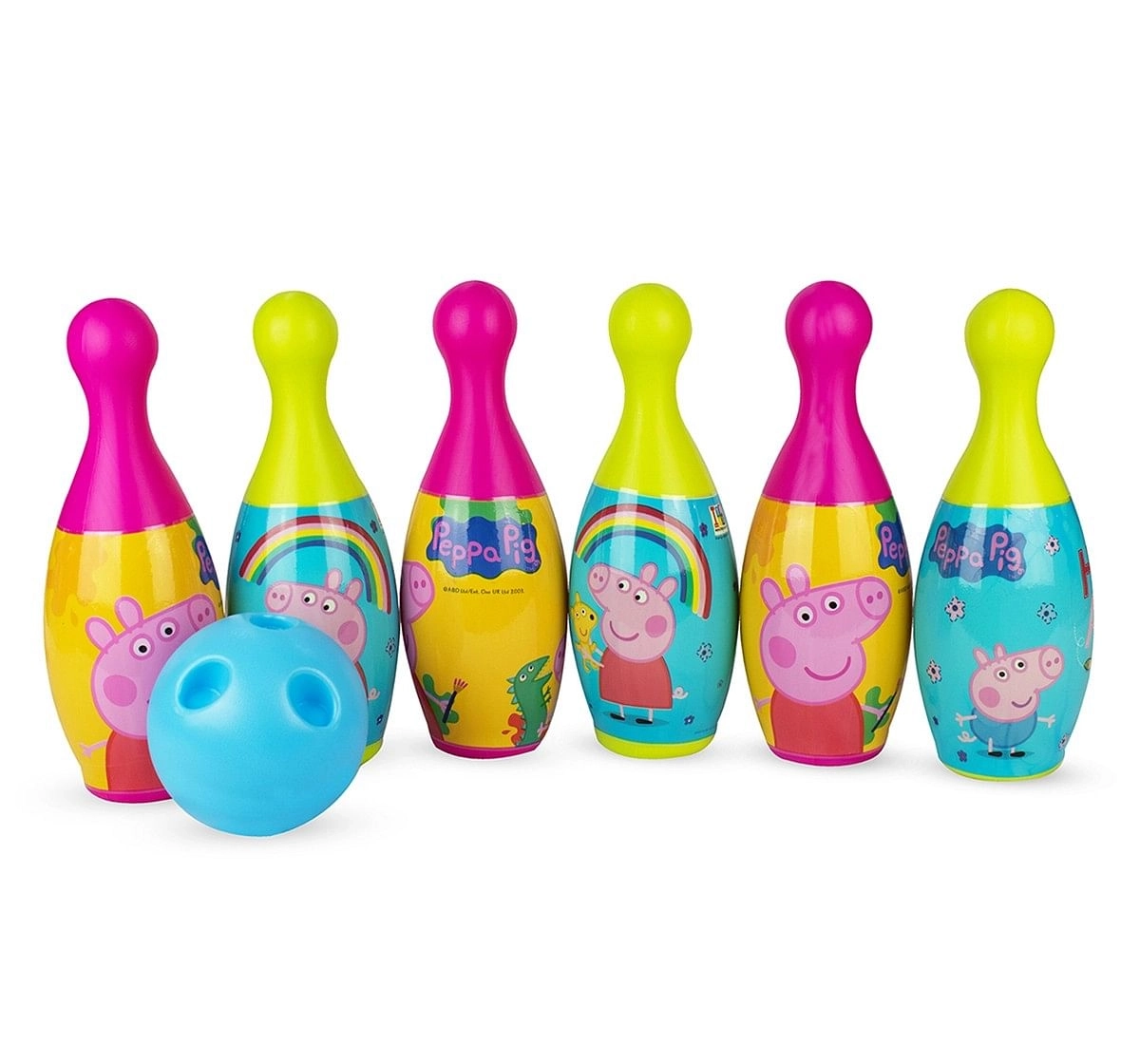 IToys Peppa pig bowling set for kids,  3Y+(Multicolour)