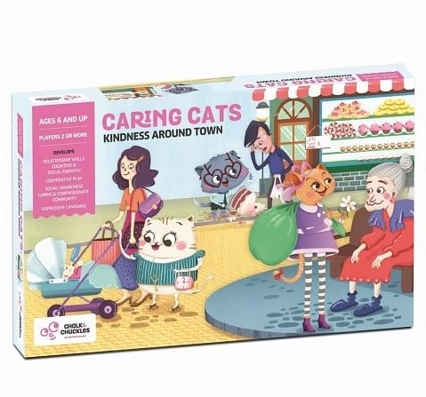 Chalk and Chuckles Caring Cats Kindness Around Town Game,  6Y+