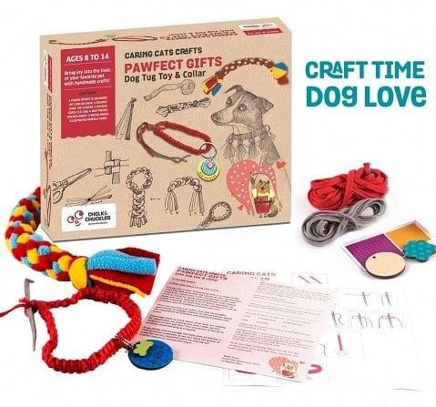 Chalk and Chuckles DIY Dog Collar and Fleece Tug Toy,  9Y+
