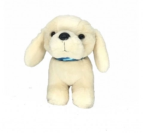Dimpy Toys Dog With Collar Beige,  3Y+(Beige)