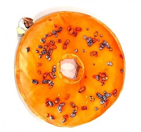 Dimpy Toys Donuts Cushion 15 Inch,  3Y+(Multicolour)