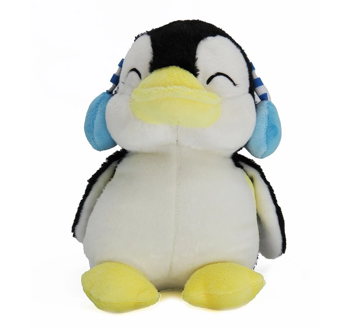 Dimpy Toys Penguin With Earphone 10 Inch,  3Y+(Multicolour)
