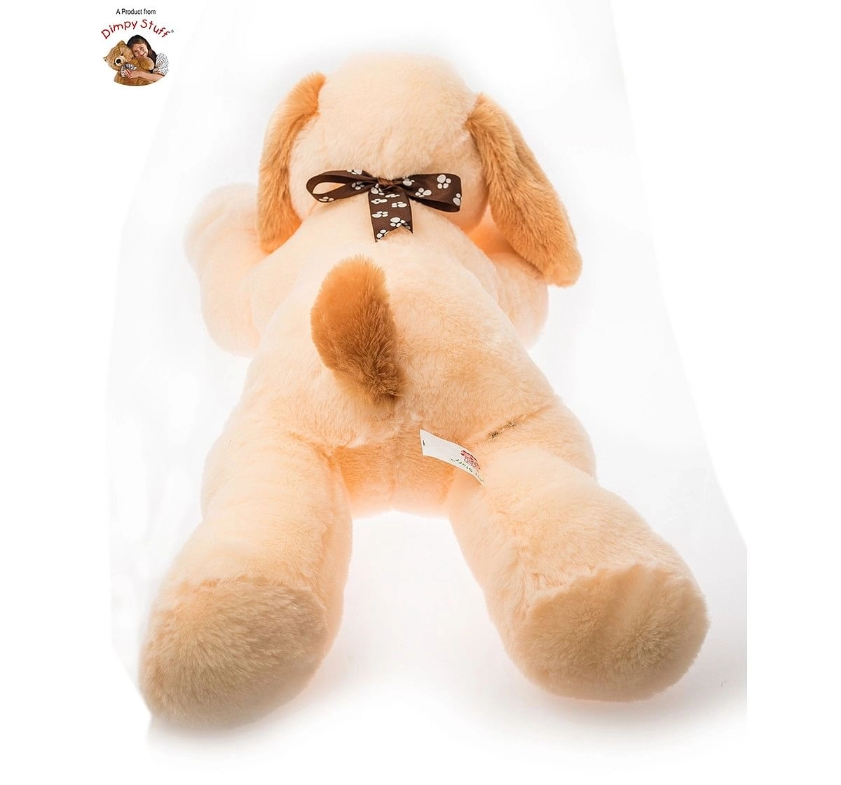 Dimpy Toys Lying Dog Light Brown 55 Cm,  3Y+(Brown)