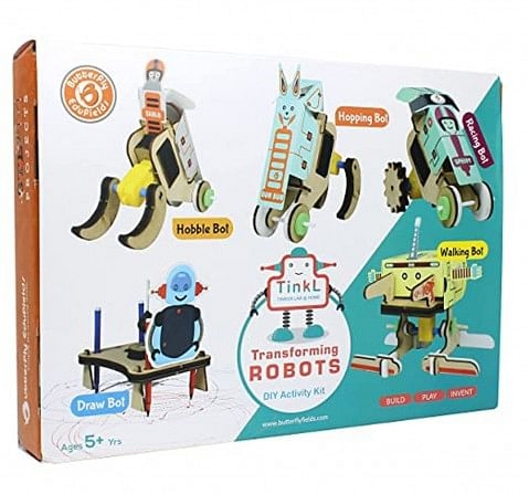 Top Bright Transforming Robots 6in1 DIY STEM DIY Construction Kit Multicolour 5Y+