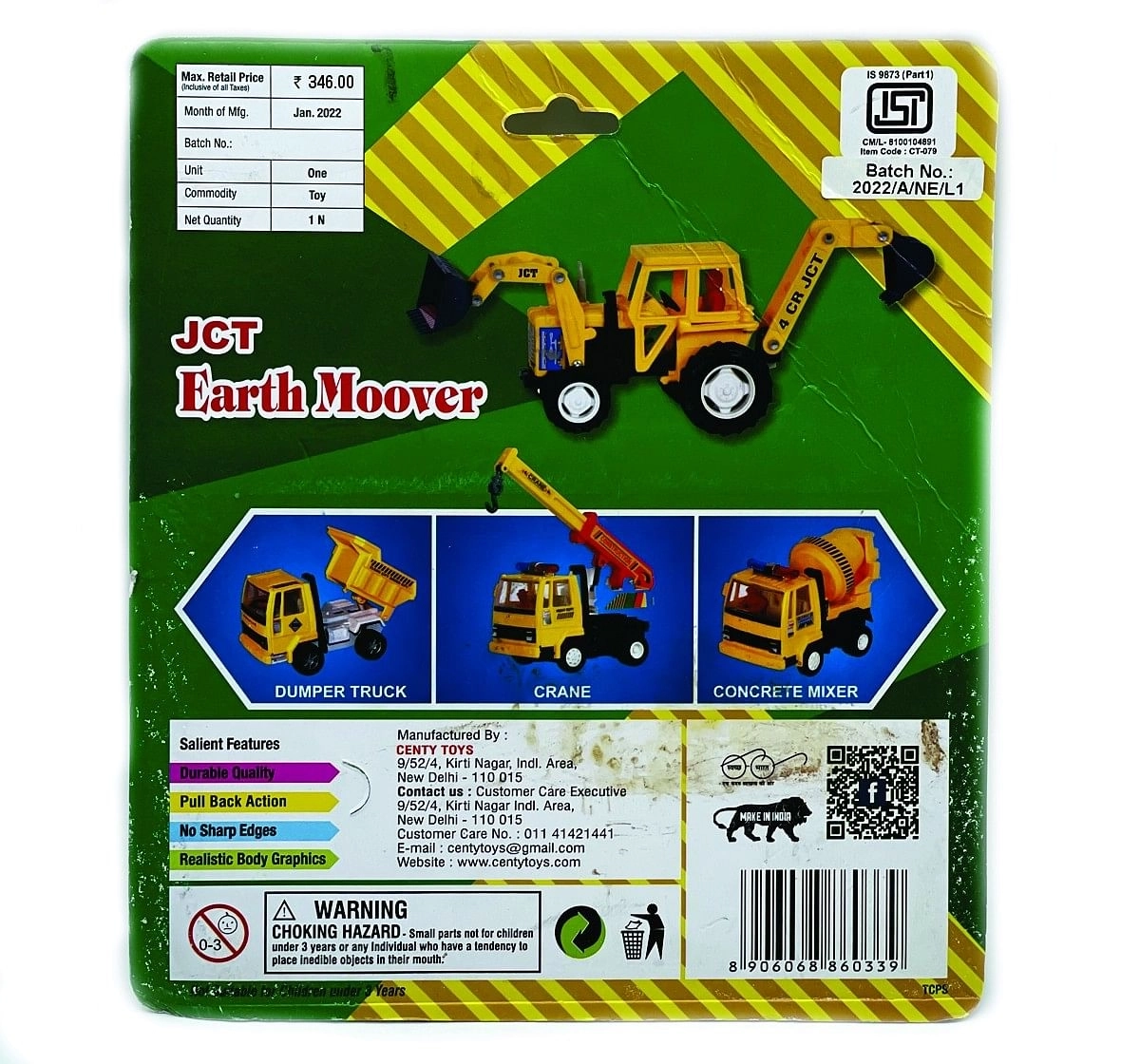 Centy JCB Earth Mover Multicolor 3Y+