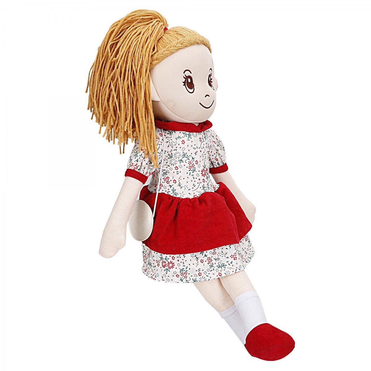 Candy Dolls Red Dress Multicolour Plush Soft Toys For Girls & Boys, 2 Yrs+