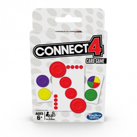 Hasbro Gaming Connect 4 Card Game For Kids Ages 6 And Up, 2-4 Player Strategy Game, Travel Games For Kids, Gifts For Kids, 4-In-A-Row Game