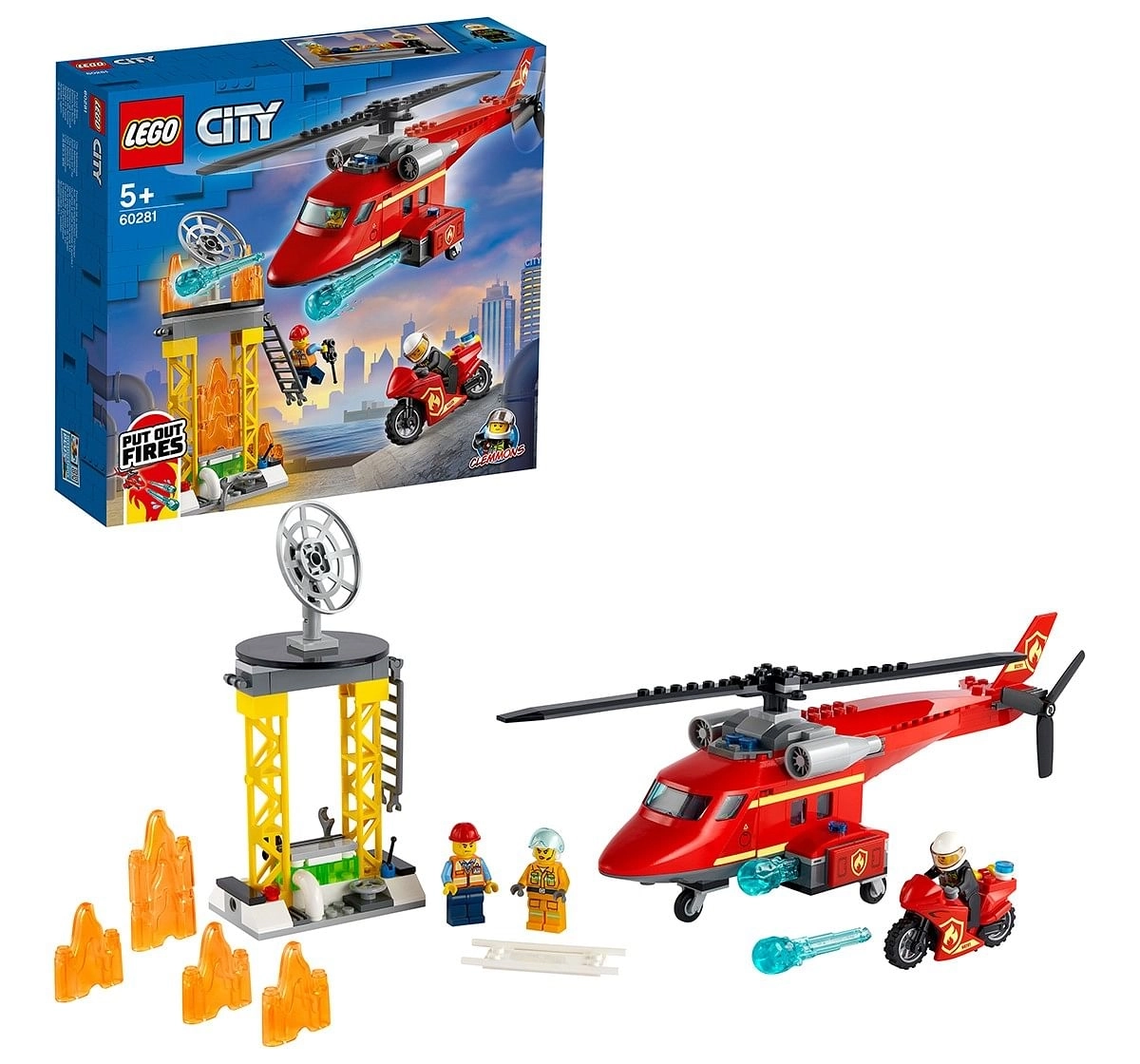 Lego Fire Rescue Helicopter V29,  5Y+, (Multicolor)