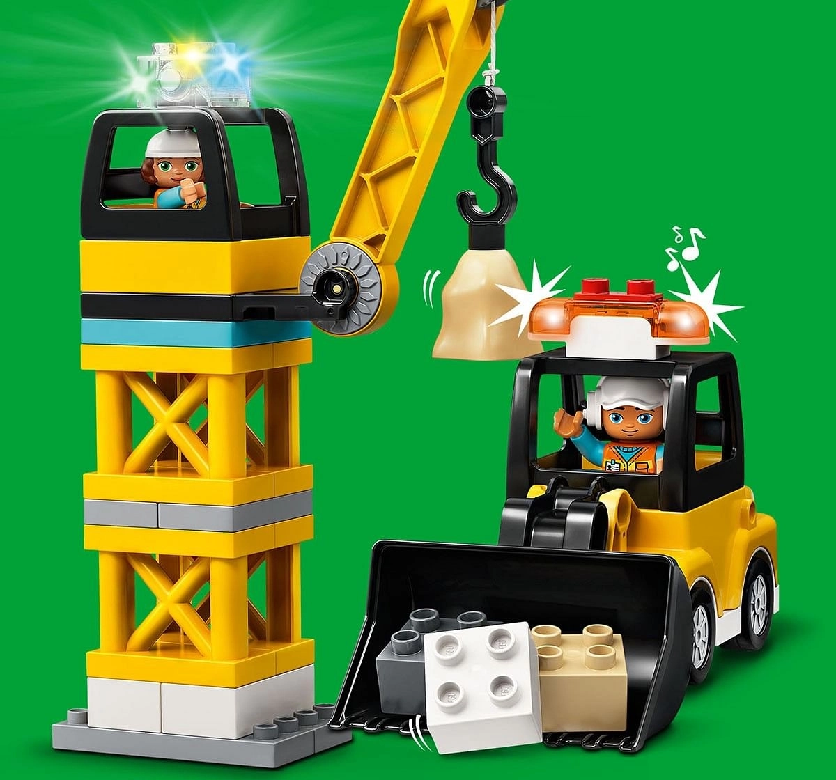 Lego Tower Crane And Construction V29,  2Y+, (Multicolor)