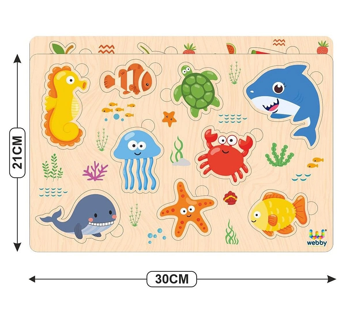 Webby Sea Animal Educational,  3Y+ (Multicolour)