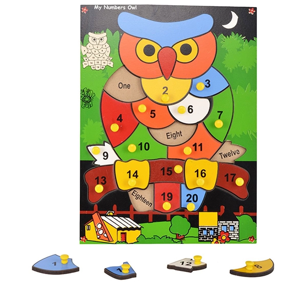Skillofun Number Owl With Knobs Multicolor Hamleys Online Store