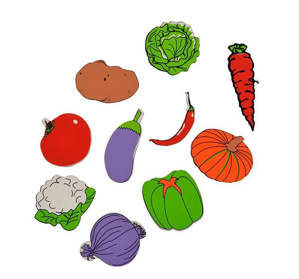Skillofun Magnetic Cut outs Vegetables Multicolour 4Y+