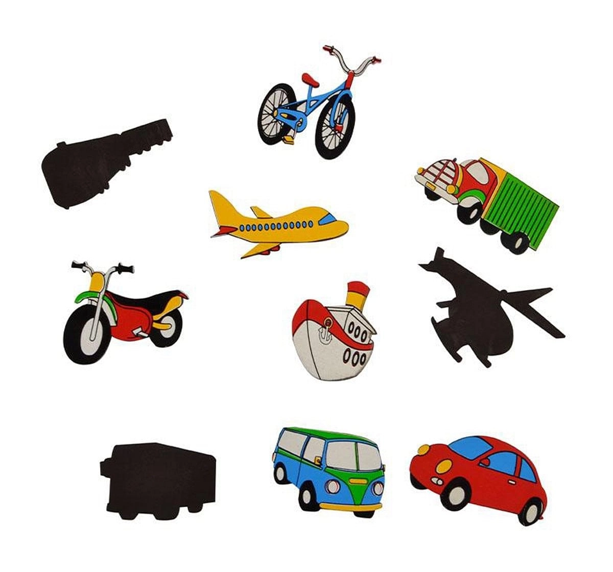 Skillofun Magnetic Cut outs Transport Multicolour 4Y+