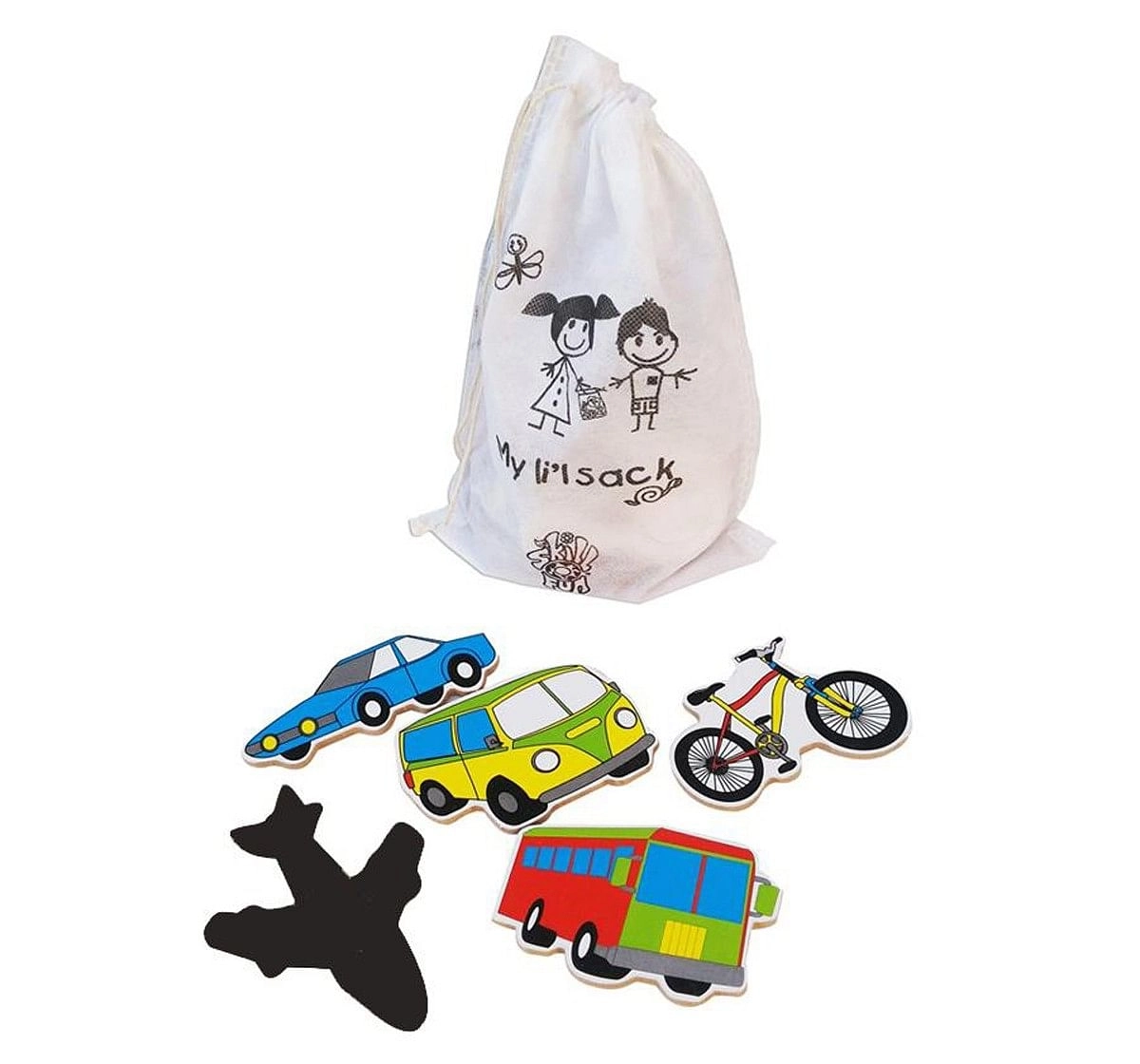 Skillofun Magnetic Cut outs Transport Multicolour 4Y+