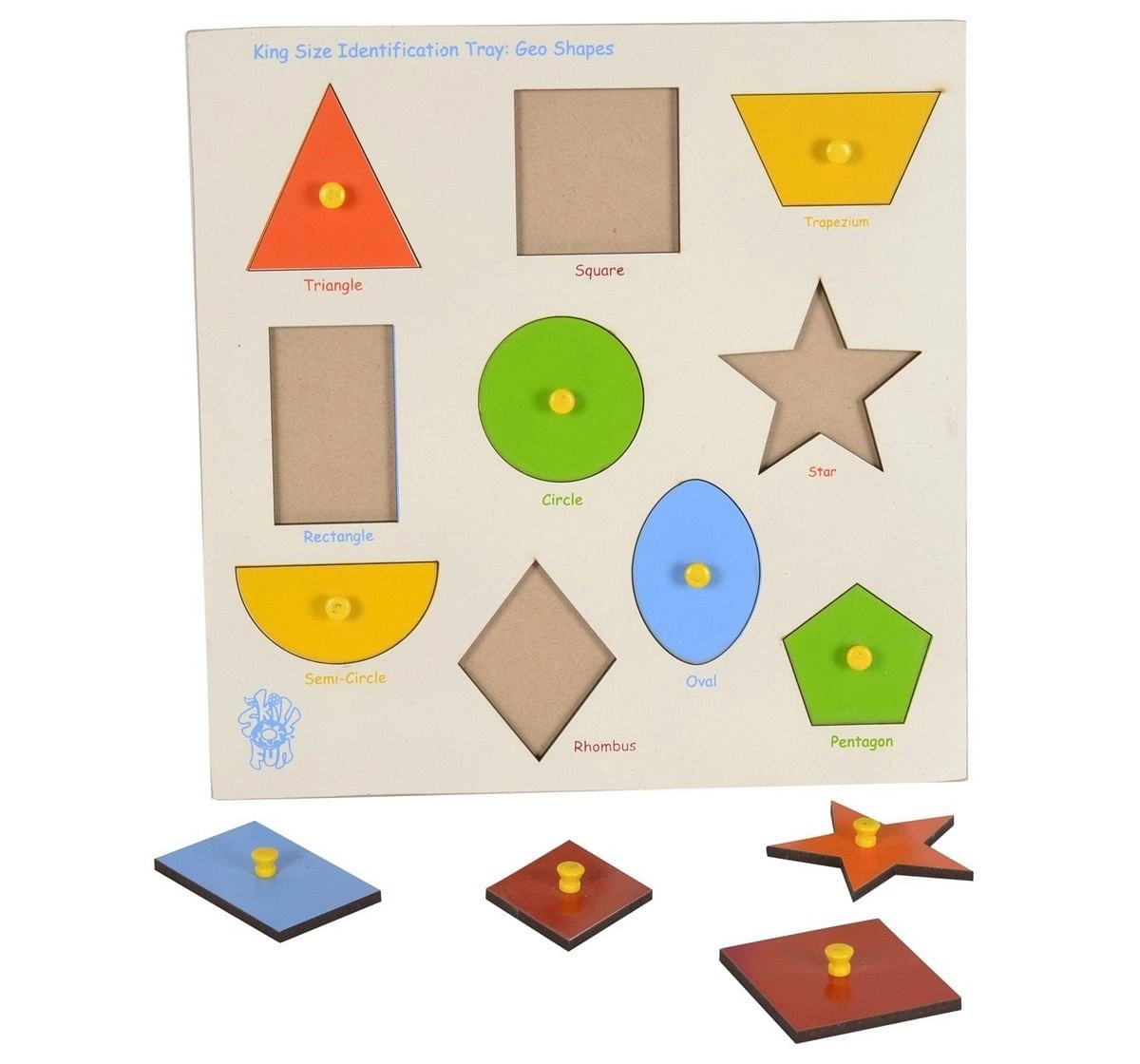 Skillofun Large Shapes Tray Triangle Multicolour 4Y+