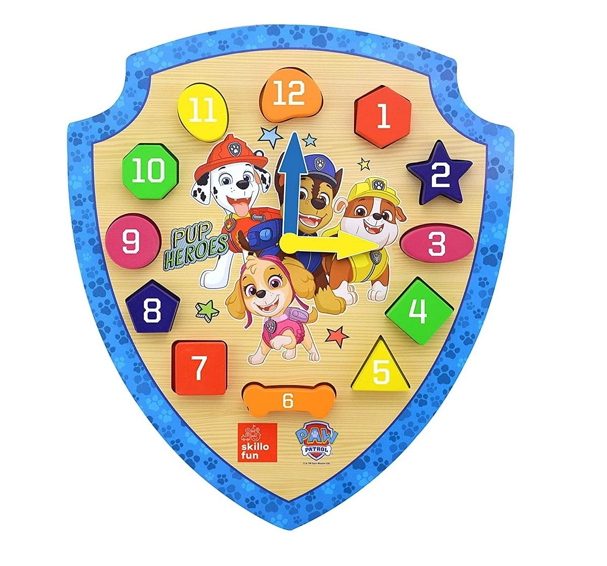 Skillofun Paw Patrol Shapes Clock Multicolour 3Y+