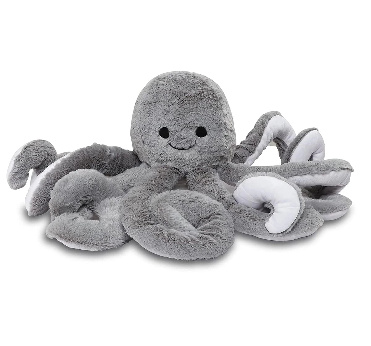 Webby Giant Stuffed Octopus Soft Toys Grey 3Y+