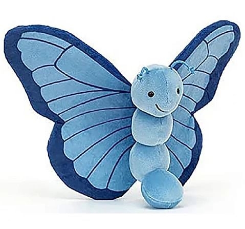 Webby Soft Butterfly 40Cm Soft Toys Blue 3Y+